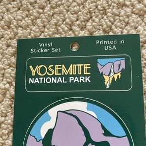 Large Save Sticker Design | Yosemite National Park Vinyl Sticker Set Large Graphic Parks ...